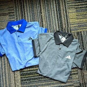 NWT Adidas Golf short sleeve polo shirts- 2 Men’s size S.